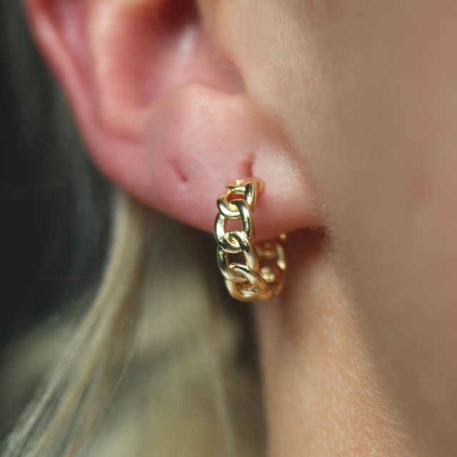 Chain Huggie Earrings